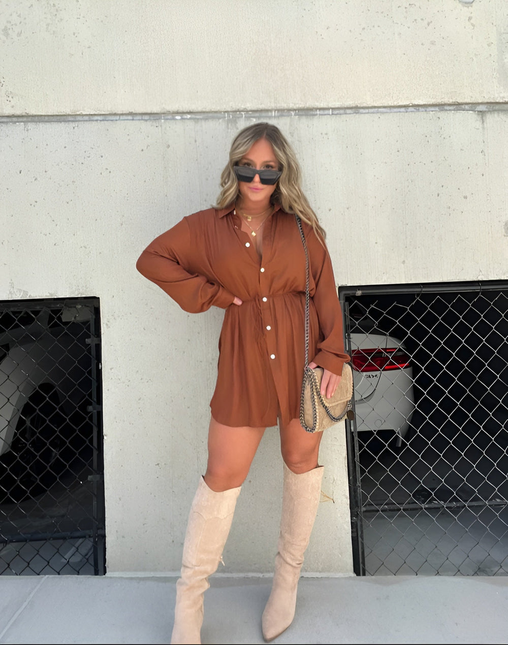 Luxa Mode | Trendy Satin Romper Dress - Luxa Mode
